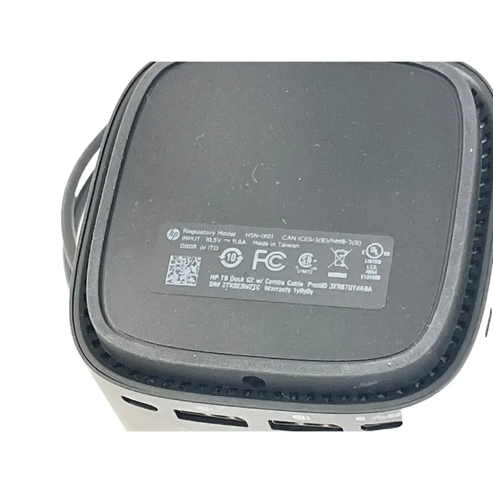 HP TB Dock G2 with Combo Cable 3TR87UT#ABA Includes 230W Charger HSN-IX01